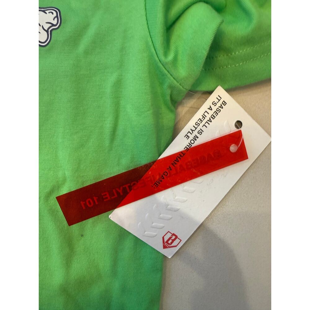 Baseball Lifestyle 101 Green Tee Kids Size S New with Tags cross bones - Picture 3 of 5